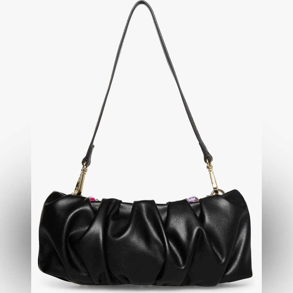 Betsey Johnson Party Black Shoulder Bag - Picture 5 of 12